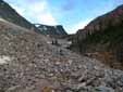 Bypassing the Headwall - Below Kataka Mountain