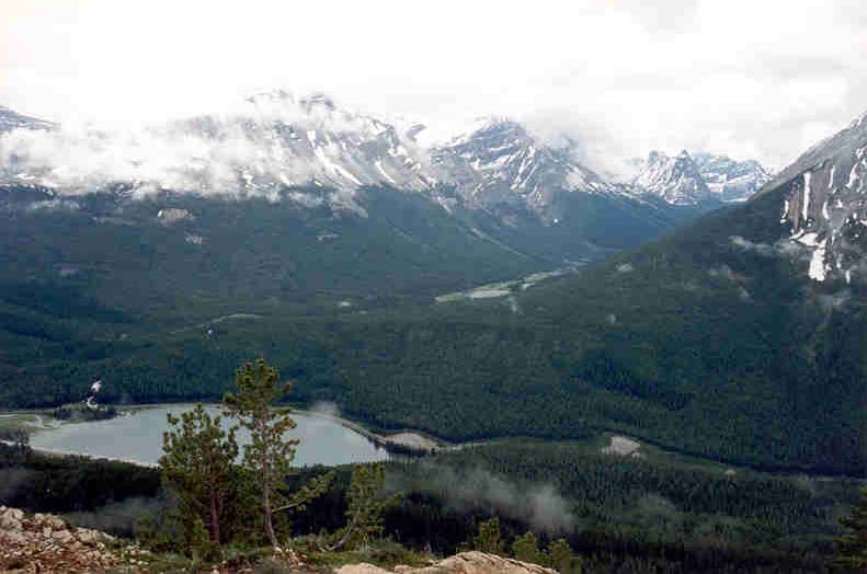 Wapta Lake and Cataract Creek Valley